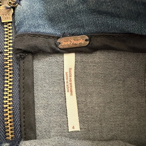 Free People Denim Modern Femme Mini Skirt - Dark Blue - Picture 6 of 11